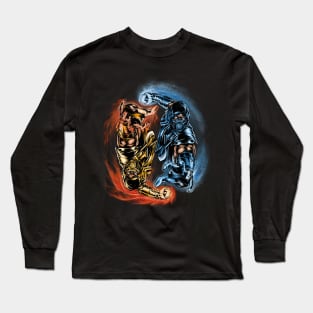 mortal combat yin yang Long Sleeve T-Shirt